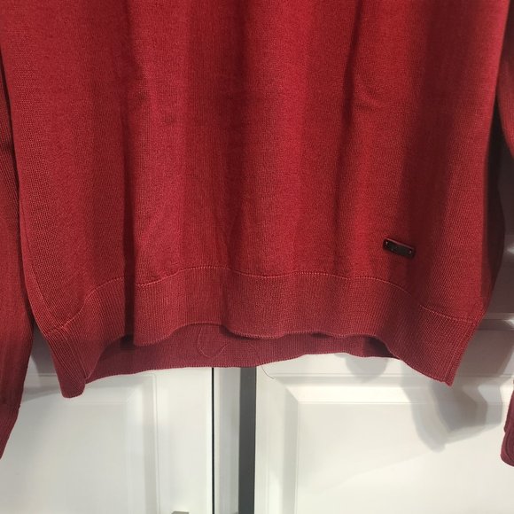 Armani Collezioni Pure Virgin Lana Wool V-Neck Jumper - Picture 4 of 9